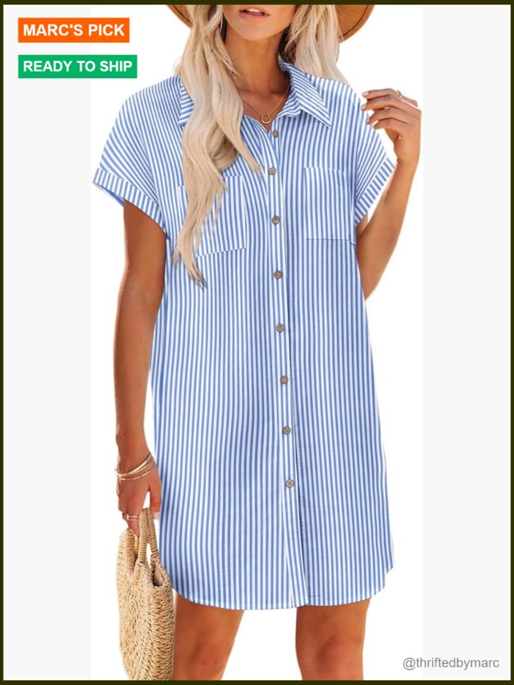 Cotton Button Down Short Sleeve Tshirt Dress Casual Mini Beach